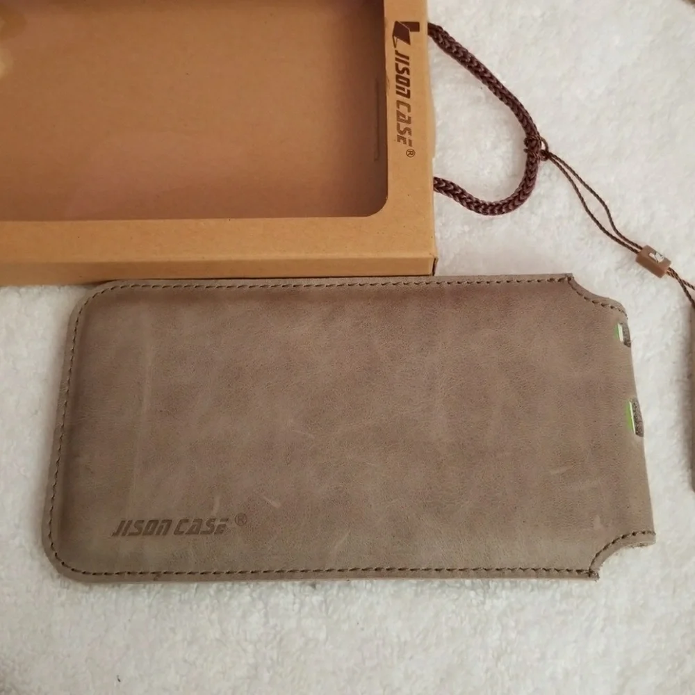 Jison cell LEATHER phone case